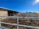 Open horse corral with white fencing and dirt ground at 1740 Michael Gates Dr, Parker, CO 80138