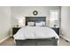 Comfortable bedroom featuring a dark wood bed frame, side tables, and natural light from the window at 2889 Windridge Cir, Highlands Ranch, CO 80126