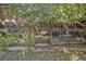 Fenced backyard area featuring mature trees and a gate for added privacy at 1450 Albion St # 206, Denver, CO 80220