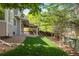Backyard featuring green grass and a covered patio at 10511 Jaguar Gln, Lone Tree, CO 80124