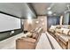 Basement home theater featuring a large screen and comfortable seating, perfect for movie nights at 2885 W 115Th Dr, Denver, CO 80234