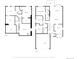 Detailed floor plan showcasing the layout of a two story house with kitchen, living room and bedrooms at 3738 Black Feather Trl, Castle Rock, CO 80104