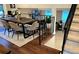 Charming dining room featuring hardwood floors and an open-concept design at 17372 E Prentice Cir, Centennial, CO 80015