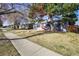 Charming one-story home featuring a red door and a well-kept lawn at 2237 S Lowell Blvd, Denver, CO 80219