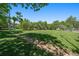 Expansive green space with mature trees and a walking path at 8555 Fairmount Dr # A108, Denver, CO 80247