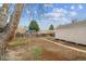 Fenced backyard featuring a well-maintained lawn, storage shed, and a mature tree, ideal for outdoor activities and relaxation at 3550 Fairfax St, Denver, CO 80207