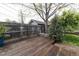 Back yard area with wooden deck and fencing at 2074 S Emerson St, Denver, CO 80210
