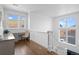 Upstairs office features built-in desk and view at 9524 Fork Bluff Pt, Lone Tree, CO 80124