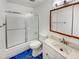 Clean bathroom with shower/tub combo and tiled floor at 1394 E Panama Dr, Centennial, CO 80121