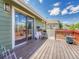 Wooden deck with seating and view of surrounding neighborhood at 778 S Fairplay Ct, Aurora, CO 80012