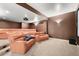 Movie theater with reclining seats and a projector for immersive entertainment at 4222 Serenade Rd, Castle Rock, CO 80104