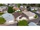 Aerial view of a residential neighborhood featuring well-maintained homes and tree-lined streets at 23 Carla Way, Broomfield, CO 80020