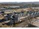 Aerial view of new townhome community near Sloan's Lake with modern exteriors at 4511 Tabor St, Wheat Ridge, CO 80033