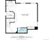 Basement layout featuring a recreation room, utility area, and a bathroom at 11056 W Rowland Ave, Littleton, CO 80127