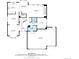 Detailed floor plan showcasing the layout of the main level of the home at 11056 W Rowland Ave, Littleton, CO 80127
