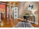 Spacious living room with wood floors, modern decor, and an open layout leading to the kitchen at 1745 Wazee St # 4G, Denver, CO 80202