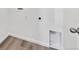 Efficient laundry room featuring essential hookups and a clean, minimalist design for easy chore management at 24769 E 39Th Ave, Aurora, CO 80019