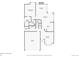 Floor plan of the first story including the primary bedroom, living room, and kitchen at 6154 Quitman St, Arvada, CO 80003