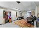 Finished basement area with a comfortable seating area and carpet at 5674 S Prescott St, Littleton, CO 80120