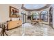 Breakfast nook with a marble floor and access to a backyard at 4681 S Columbine Ct, Cherry Hills Village, CO 80113