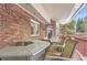 Outdoor deck with table and chairs, great for entertaining at 4681 S Columbine Ct, Cherry Hills Village, CO 80113
