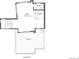 Third floor plan showing a flex room, deck, and bathroom at 1694 Quitman St, Denver, CO 80204