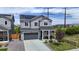 Charming two-story home with grey siding and a well-manicured lawn at 4585 High Mesa Cir, Castle Rock, CO 80108