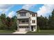 Two-story modern home with attached garage and balcony at 8516 Eagle River St, Littleton, CO 80125