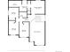 Detailed floor plan showcasing layout of bedrooms, bathrooms, and hall on the third floor at 11842 Altura St, Commerce City, CO 80603