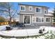 Backyard featuring outdoor seating on concrete patio and a sliding glass door entrance to the home at 9407 W Gibraltar Pl, Littleton, CO 80127