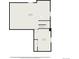 Basement floor plan showing the dimensions of the basement and bedroom at 9407 W Gibraltar Pl, Littleton, CO 80127