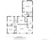 Layout of the house with detailed floor plan, showcasing the bedroom, kitchen, and living area at 2340 Jamaica St, Aurora, CO 80010