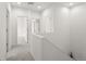 Upstairs hallway with white carpet, walls, trim, and doors at 24333 E 41St Ave, Aurora, CO 80019