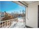 This balcony overlooks a snow covered community at 12281 E Tennessee Dr # 303, Aurora, CO 80012
