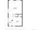 Detailed floor plan highlighting the layout of the living room, kitchen, and foyer with precise measurements at 897 Mockingbird Ln, Brighton, CO 80601