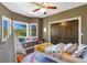 Charming bedroom featuring a play teepee and bright decor at 17015 Oxbridge Rd, Monument, CO 80132