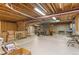 Unfinished basement with high ceilings and ample storage space at 17364 W 63Rd Dr, Arvada, CO 80403