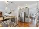 Kitchen with stainless steel appliances and granite countertops at 17364 W 63Rd Dr, Arvada, CO 80403