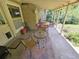 Cozy covered patio with seating area and views of the yard at 1245 S Forest St, Denver, CO 80246