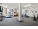 Community gym featuring a treadmill, exercise bike, and multiple workout machines at 7801 W 35Th Ave # 405, Wheat Ridge, CO 80033