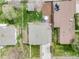 Aerial view of property showcasing backyard with deck and shed at 7160 W 24Th Ave, Lakewood, CO 80214
