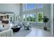 Bright living room featuring large windows providing natural light with an open concept floor plan at 7400 S Genoa Cir, Centennial, CO 80016