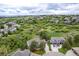 Desirable neighborhood with mature trees, well-maintained homes, and lush green surroundings in an aerial view at 920 Shady Oak Ln, Castle Pines, CO 80108