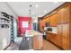 Modern kitchen with granite countertops and stainless steel appliances at 5731 Boston Ct, Denver, CO 80238