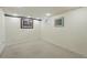 Unfurnished basement featuring clean carpet, neutral walls, and recessed lighting at 315 E Bayaud Ave, Denver, CO 80209