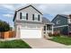 Well-maintained two-story home with gray siding, an attached garage, and a lush green lawn at 18997 E Crestridge Cir, Aurora, CO 80015