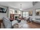 Cozy living room featuring a fireplace, built-in shelving, and neutral colors at 900 Wilshire Dr, Berthoud, CO 80513