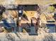 An aerial view of a home's roof and backyard on a clear, sunny day at 11423 Steele St, Thornton, CO 80233