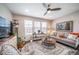 Bright and cozy living room with large windows and comfortable seating, perfect for relaxation at 11450 Booth Falls Ct, Parker, CO 80134