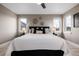 Spacious main bedroom featuring a large comfortable bed, modern decor, and ample natural light at 2004 S Galapago St, Denver, CO 80223